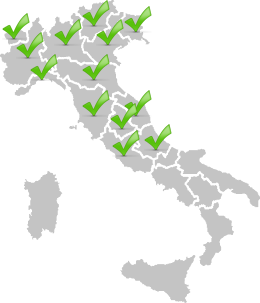 Zone coperte in italia